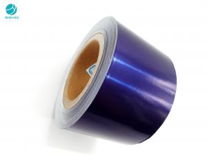 Quality Bobbin Glossy Blue 58gsm King Size Aluminium Foil Paper For Cigarette Package for sale