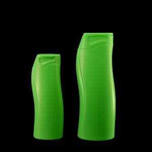 China 400ml Green Empty Shampoo Bottle Flip Top Shampoo And Conditioner Dispenser Bottle on sale