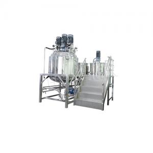 Quality Fixed Vacuum Emulsifying Mixer 1000L Toothpaste Making Machine 5.5KW for sale