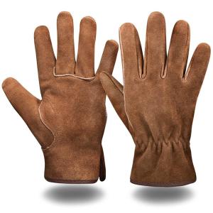 Quality XXS Heavy Duty Hand Leather Gloves Safety Thorn Proof For Driving for sale