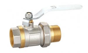 Quality Nuts and NPT Thread Connetion Reduce Bore Brass Ball Valve with DN15-DN50 for sale