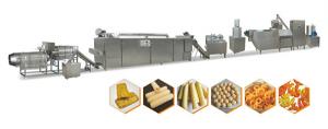 China Potato Snack Food Extruder Machine , Corn Snack Food Processing Machinery on sale