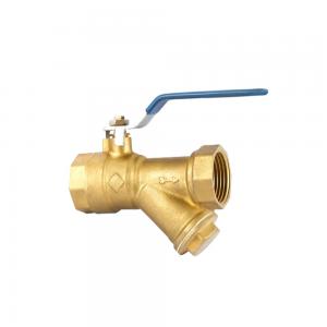 Quality Rustproof Three Way Brass Ball Valve With Long Handle Female Threaded for sale