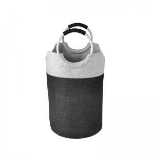 China 3mm 4mm Felt Storage Basket Collapsible Laundry Bags 39*68cm on sale