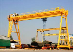 Quality Double Girder Mechanical Gantry Crane Rail Track With Electric Hoist Lifting for sale