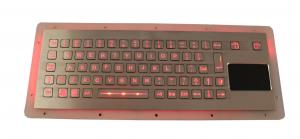 China Compact Format Panel Mount Keyboard Industrial With Dynamic Waterproof Sealed Touchpad on sale
