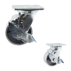 Quality 200kg High Load Bearing Cast Iron 4 Inch Dolly Wheels For Cabinets Furniture for sale
