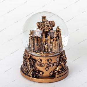 Quality Las Vegas  65mm Souvenir Snow Globe Crystal Globe Ball Glass Building Snowball Miniature Statue of Liberty Life Size for sale