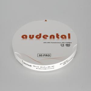 Quality CAD CAM Dental Zirconia Block / Blank 95mm Zirkonzhan Milling Disc for sale