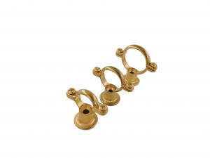 Quality Polished Brass Pipe Clamp 15mm - 54mm Casting PVC Pipe Clamp for sale