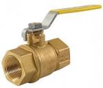 2 Piece Full Port Thread Connection 600WOG Brass Material Ball Valve with Side