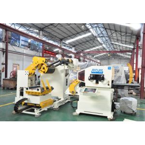 Buy cheap 3 In 1 Nc Servo Coil decoiler straightener feeder Machine With Power Press from wholesalers
