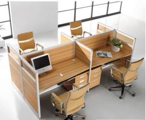 Quality Full High Office Furniture Partitions / L & T Shaped Office Workstation Table for sale