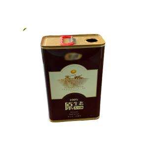 Quality ISO9001 3 Liter Olive Oil Tin Can Metal Rectangular Tin Containers for sale