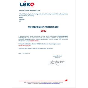 Shenzhen Chuangli Technology Co., Ltd. Certifications