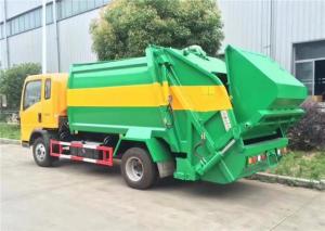 Quality HOWO 4X2 8m3 Garbage Compactor Truck  / 5 Ton Compressed Garbage Truck for sale