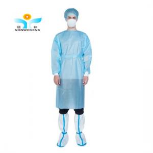China Bariatric Hospital Protective Medical Uniform PP Nonwoven Disposable Isolation Gown on sale