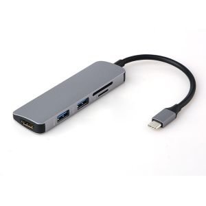 Buy cheap Micro SD TF Slot 5 Watts 3840 * 2160 30HZ 5 IN 1 Type C Adapter from wholesalers