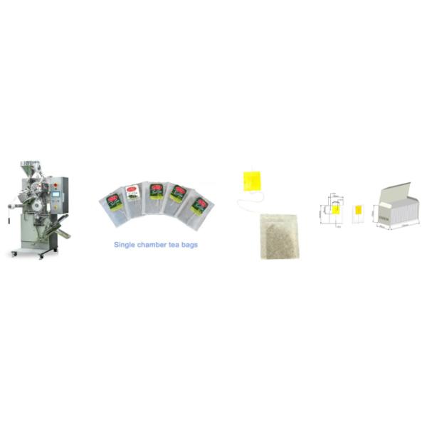 Tea Bag Packing Machine with 2-50G Filling Capacity and Touch Screen Control Panel
