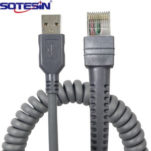 Buy cheap USB A Male To Rj45 Barcode Scanner Cables Spiral For Symbol Ls2208 from wholesalers
