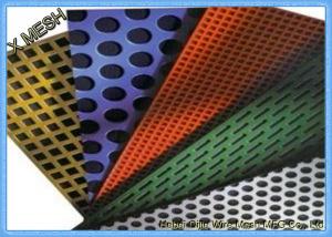 Quality Round Hole Perforated Metal Mesh , PVC Coated Perforated Aluminum Sheet Metal for sale