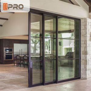 Quality Interior Aluminium Sliding Doors With Glass Inserts For Living Room aluminum sliding glass screen door for sale