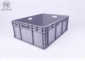 China 800 * 600 * 230 Euro Stacking Containers , Straight Sided Plastic Storage Boxes on sale