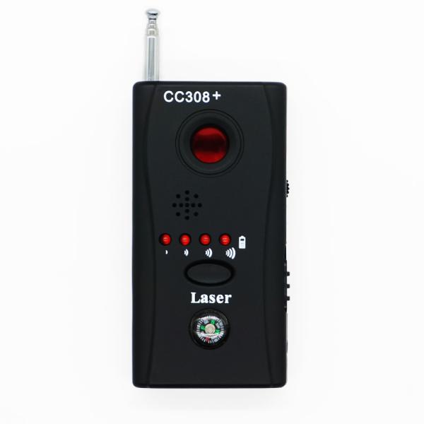 Radio frequency signal detector cc308 camera scans GSM alarm GPS detector 1mhz-6.5ghz adjustable sensitivity