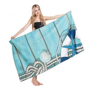 Quality Microfiber Adult Beach Towels , Printed Beach Towels SGS Certified Full Sized for sale