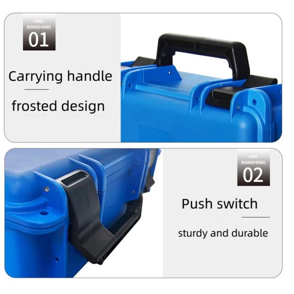 Customizable Hard Plastic Storage Case with Reinforced 304 Stainless Steel Chain and 308*295*227mm External Size for Camera Equipment