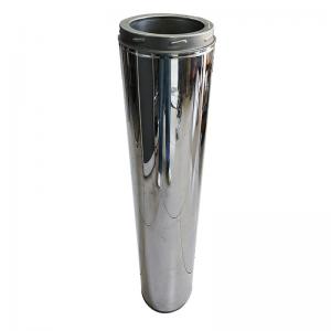 Quality 5 Inch Double Wall Flue Pipe Stainless Steel For Fireplace And Wood Stove for sale