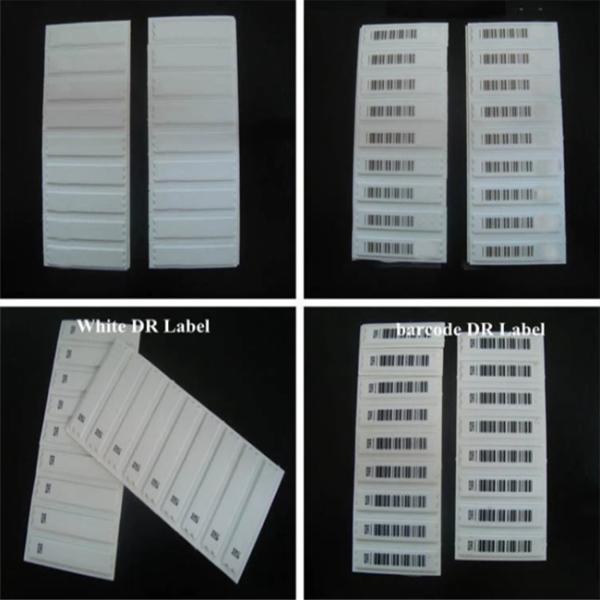 Soft Anti Theft Label With Raised Logo With DR + Barcode Printing