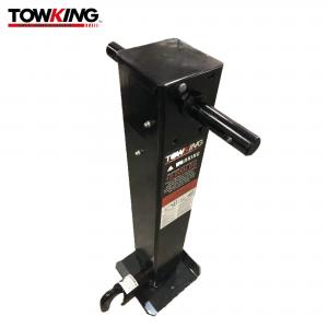China Heavy Duty 12K Capacity Two Speed Trailer Jack Side Wind Front Pin With Spring on sale