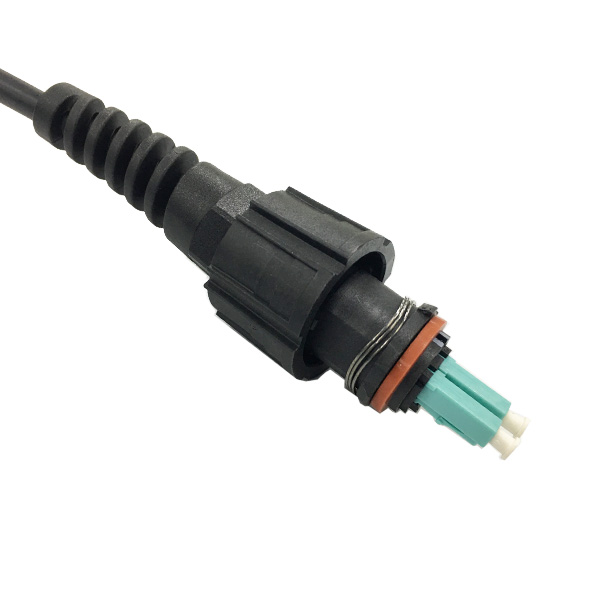 Base Stations Lc To Lc Connector , 2 Fiber ODVA IP Lc Duplex Connector