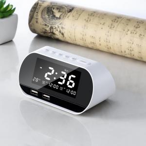 Quality Plastic Material Portable Clock Radio With LCD Display Sleep Timer for sale