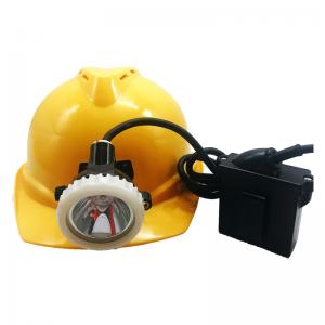 Quality IP67 LED Miner Cap Lamp , 10000 Lux 3.7V Corded Underground Mining Lamp for sale