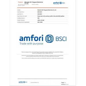 Shenzhen Ying Yuan Electronics Co., Ltd. Certifications