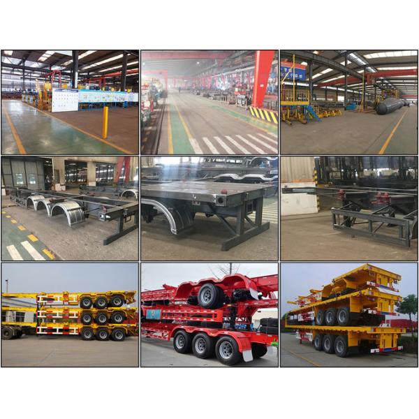 60T Payload 45ft 53ft double Flat deck Low Flatbed Semi Truck Trailer
