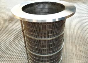 China Reverse Flange Wedge Wire Rotary Screen Drum, Filter Element Johnson Wire Screen on sale