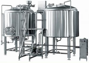 Professional 2MM - 3MM 2 Vessels Brewhouse For Craft Beer Making