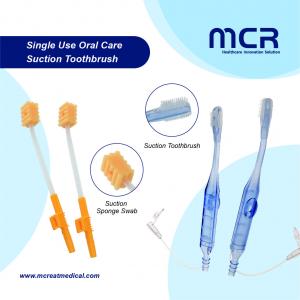China Silicone Brush Head Transparent Handle Suction Toothbrush for Nursing Product on sale