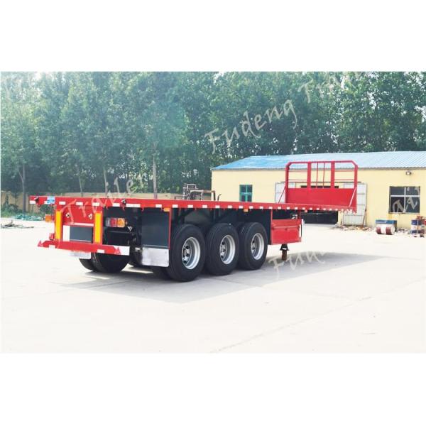 Fudeng tri axles 40ft container shipping flatbed semi trailer