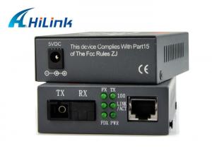 Quality WDM SFP Port Fiber Optic To RJ45 / UTP Media Converter , Compatible Cisco Media Converter for sale