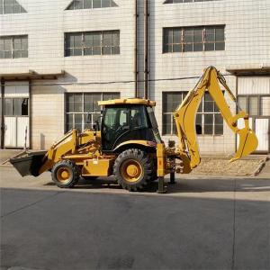 Quality 4 Wheel Drive Backhoe Loader Equipped With Hydraulic Breaking Hammer for sale