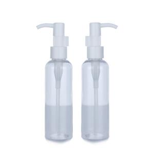 Quality 120ml Clear Plastic Makeup Remover Bottle Facial Foam Bottle For Skincare Products for sale