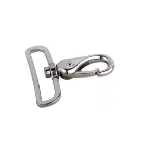 Square Type Bolt Snap Hook 50mm Zinc Alloy Diecast Nickel Plated