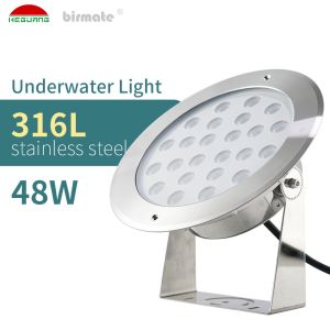 Buy cheap 48W 2000ma 4000LM Underwater LED Spotlights swimming pool light led from wholesalers