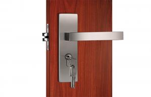 Quality 304 Stainless Steel Latches / Stainless Steel Door Lockset 3 Same Brass Keys for sale