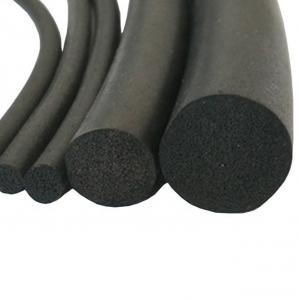 China 100 C 70h Compression rate Anti Fire Neoprene Sponge Rubber Cord for High Compression on sale