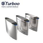Automatic system security flap barrier gate with barcode reader function